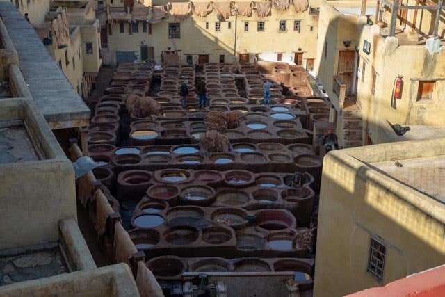 view of a Fes Tannery