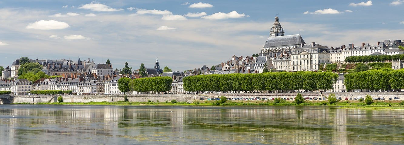 Blois castle overlooking the Loire River