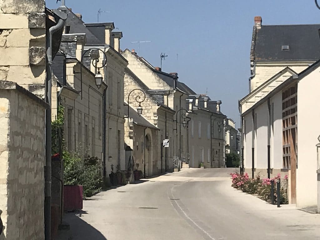 Typical architecture in Chinon, Loire Valley, France