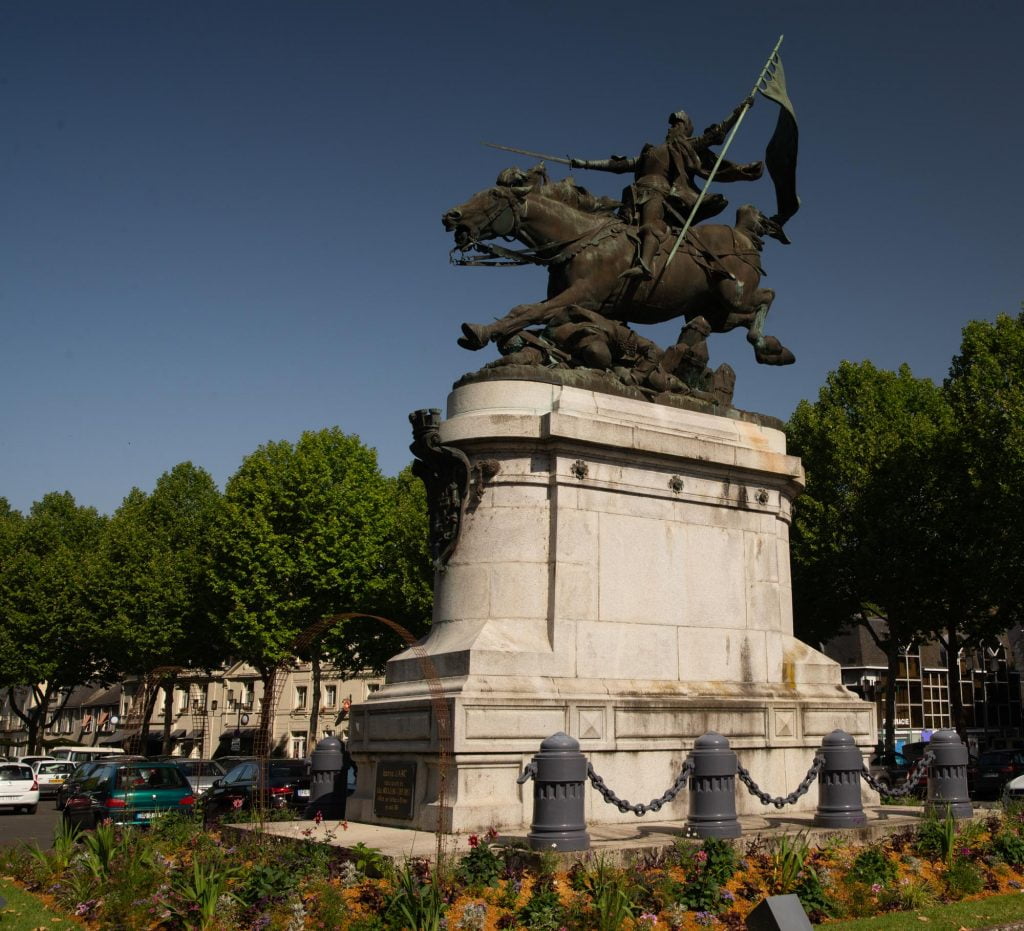 Jean d'Arc statue, Loire Valley, France