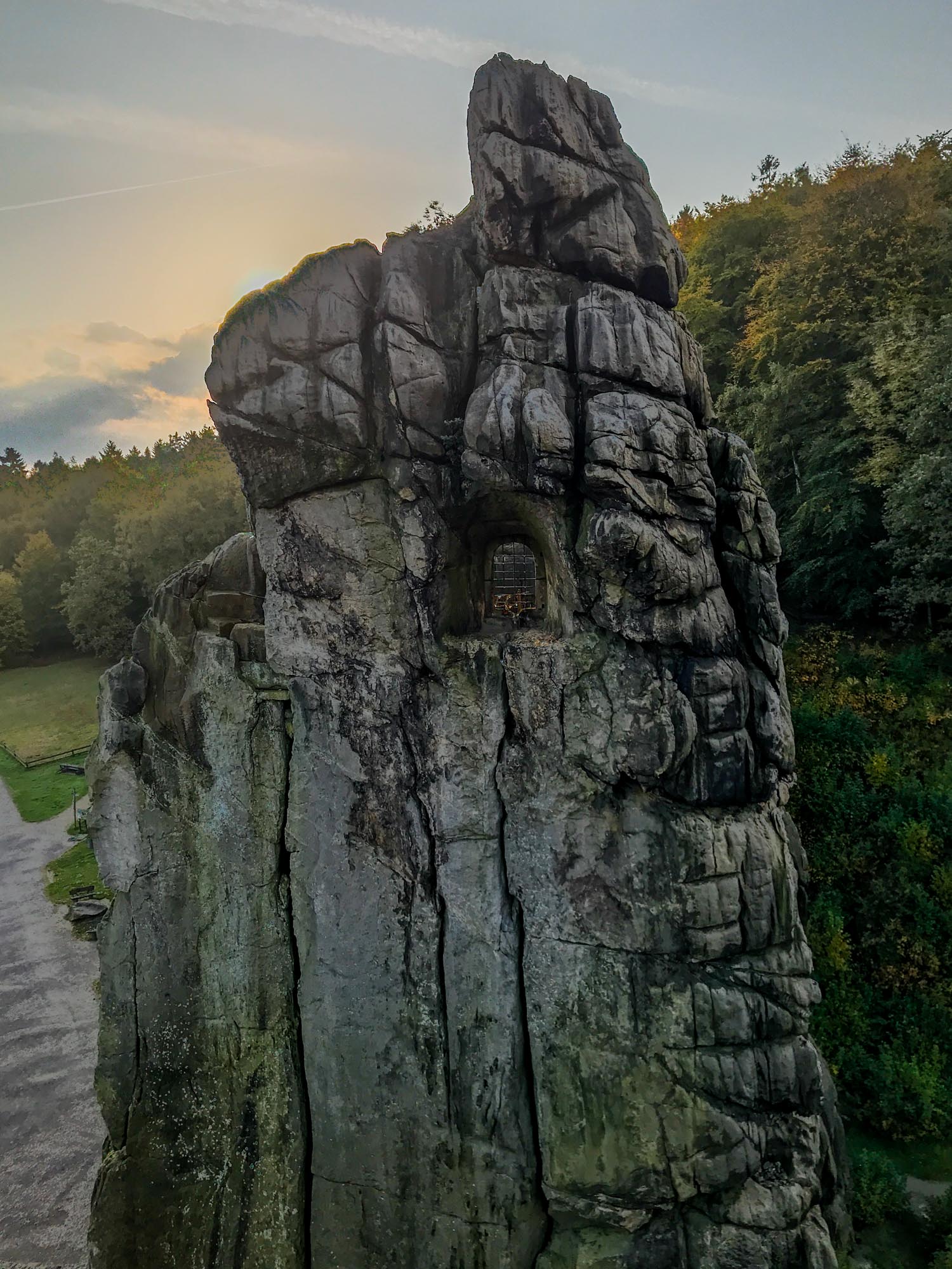 picture of the Externsteine at sunrise