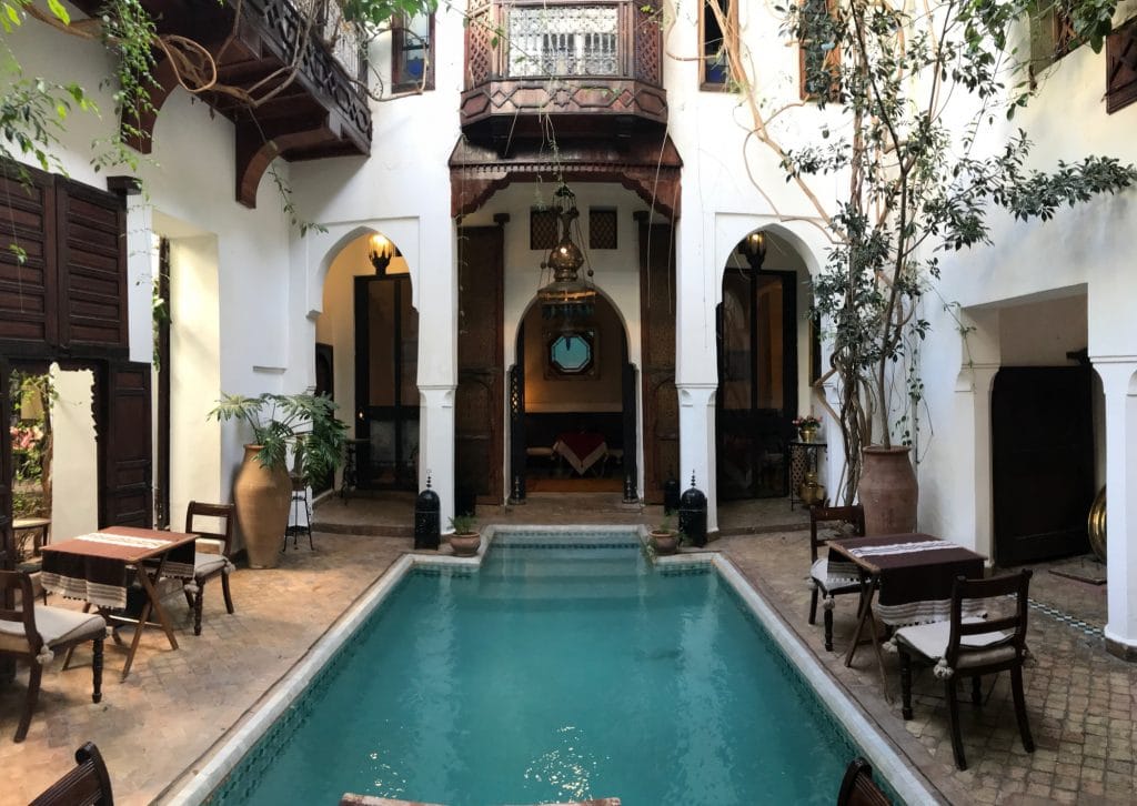 Marrakesh Hotel courtyard
