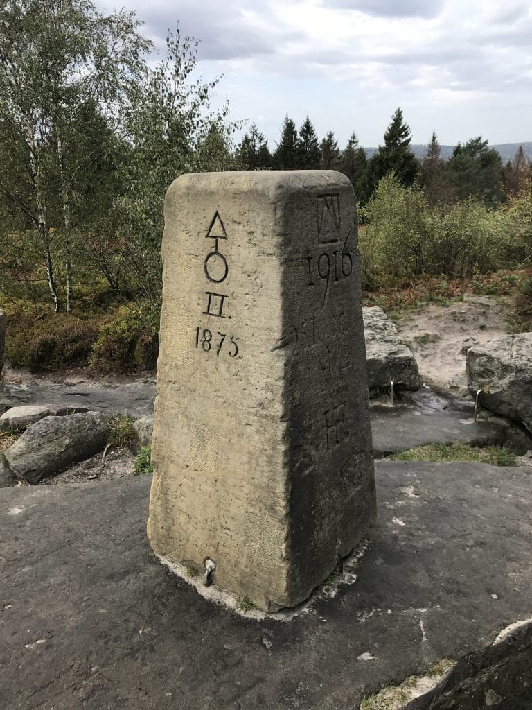 high point marker along the Hermannsweg