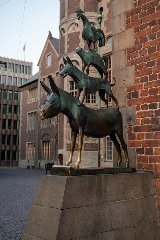 statue of Bremer Stadtmusikanten