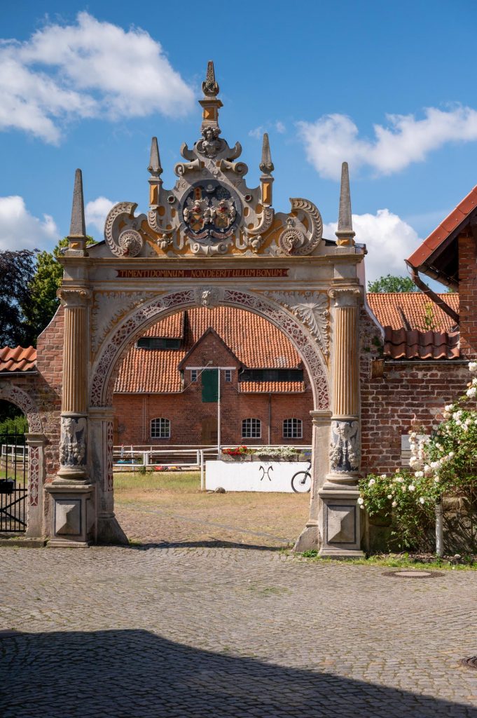 1617 Entrance gate to former castle.