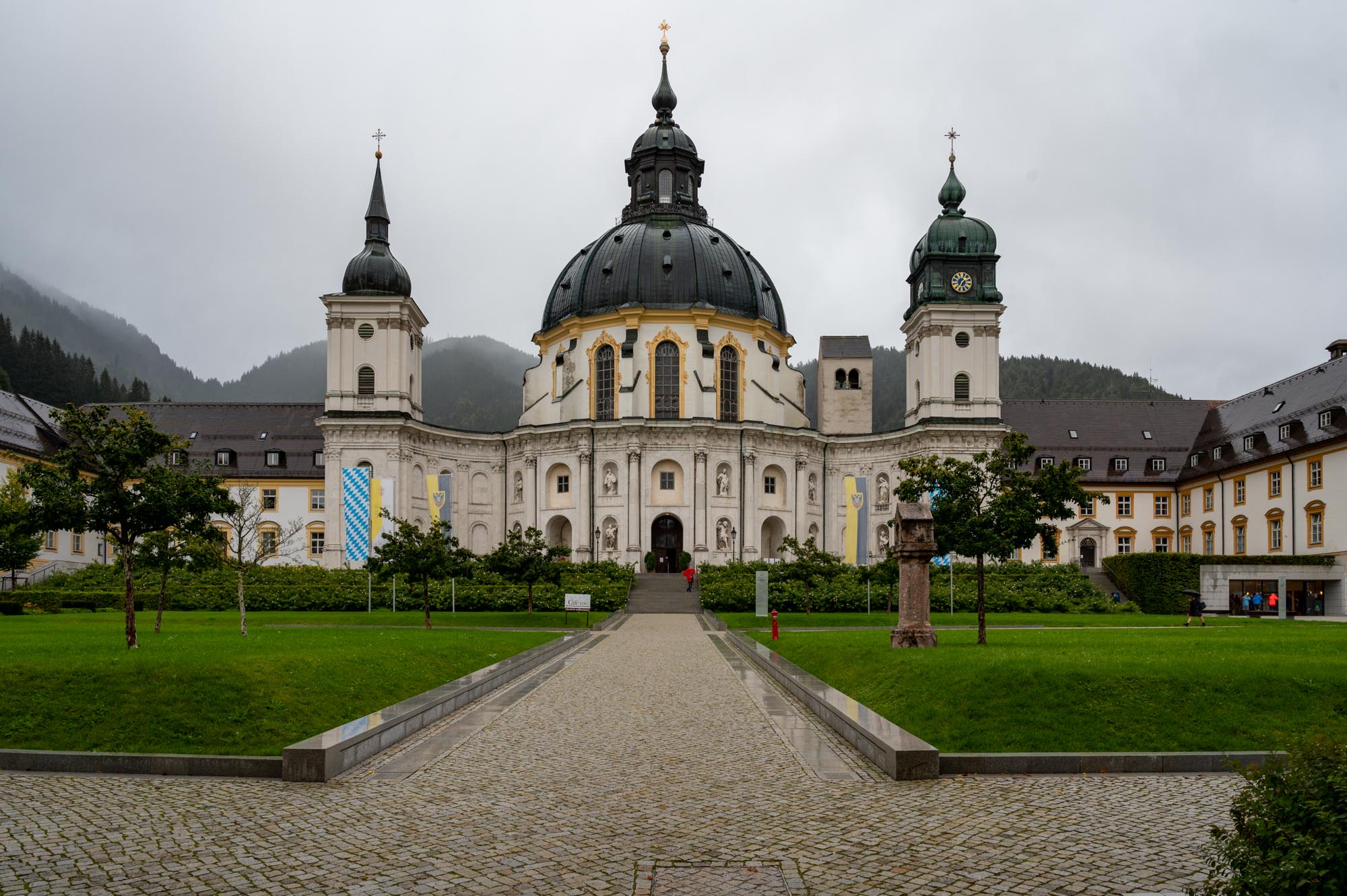 The church at the Ettal Monastery