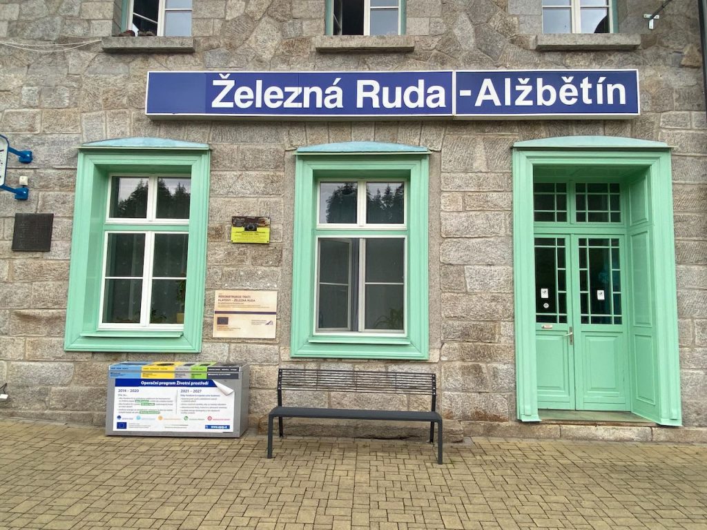 Bayerisch Eisenstein Border - 4 The train station in the Czech Republic