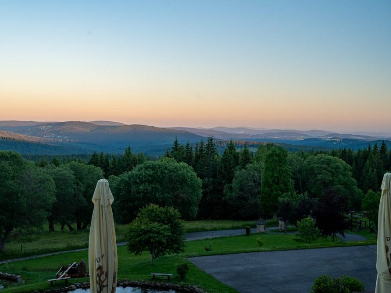 Bucina Hotel-3 View of the mountains from the Bucina Hotel terrace