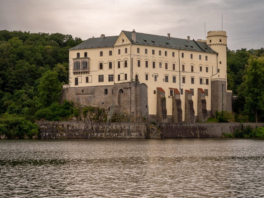 Castle Orlik-1 Orlik castle from the river