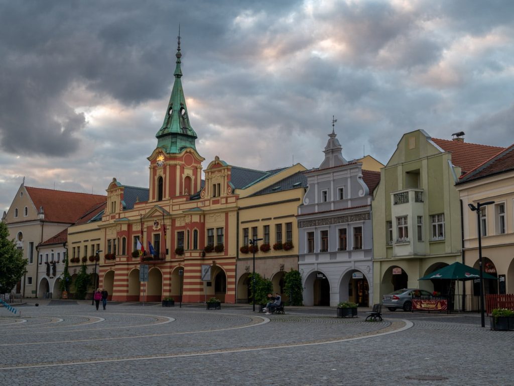 Melnik-4 Buildings in Melnik's town square