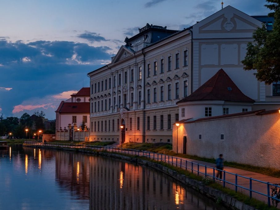 Riverside in Evening Riverside view in the evening