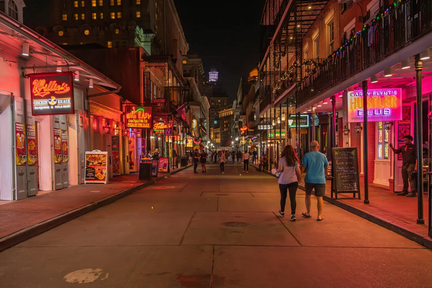Bourbon St at Night