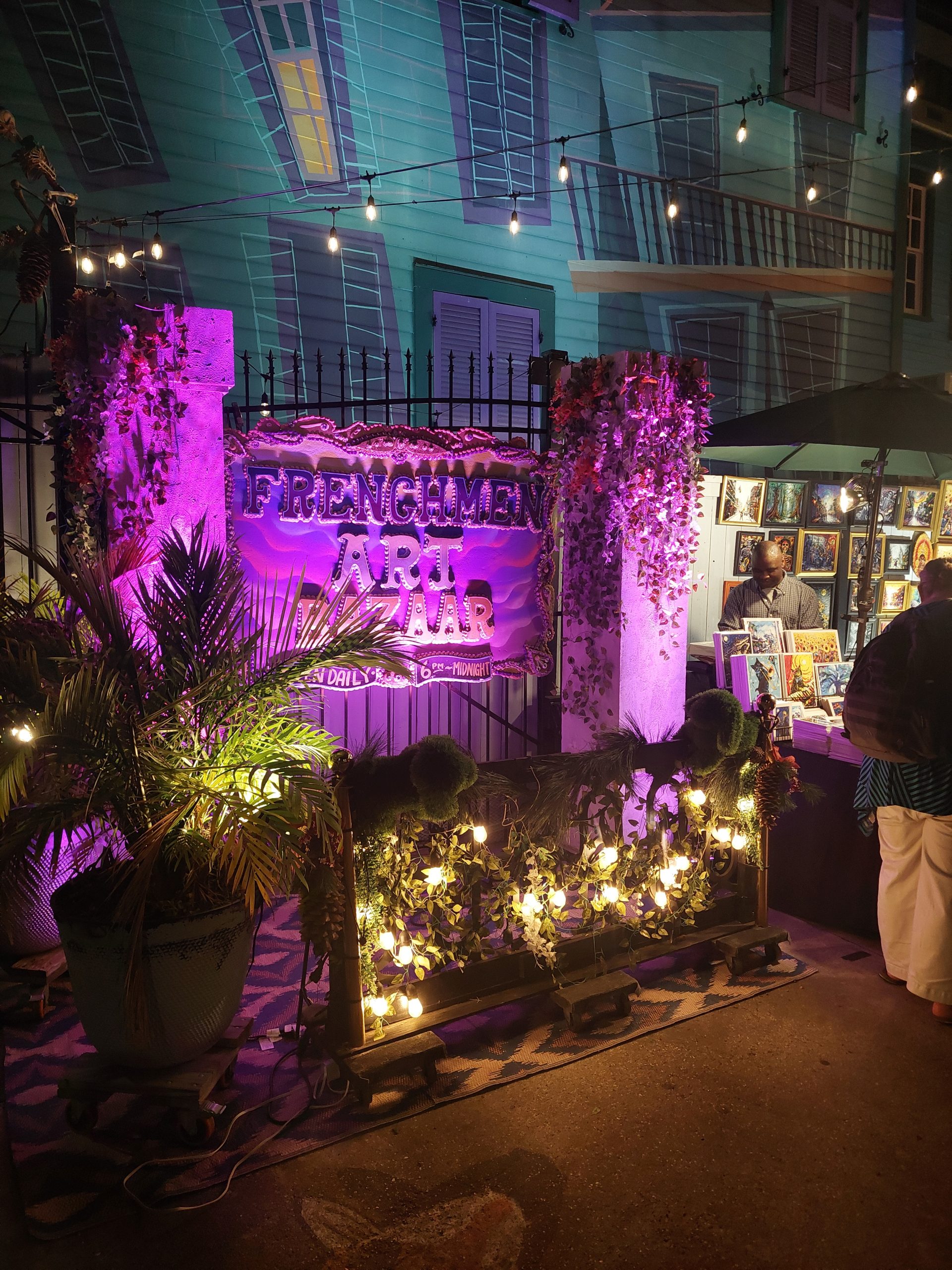 Frenchmen Art Bazaar Frenchmen Art Bazaar sign