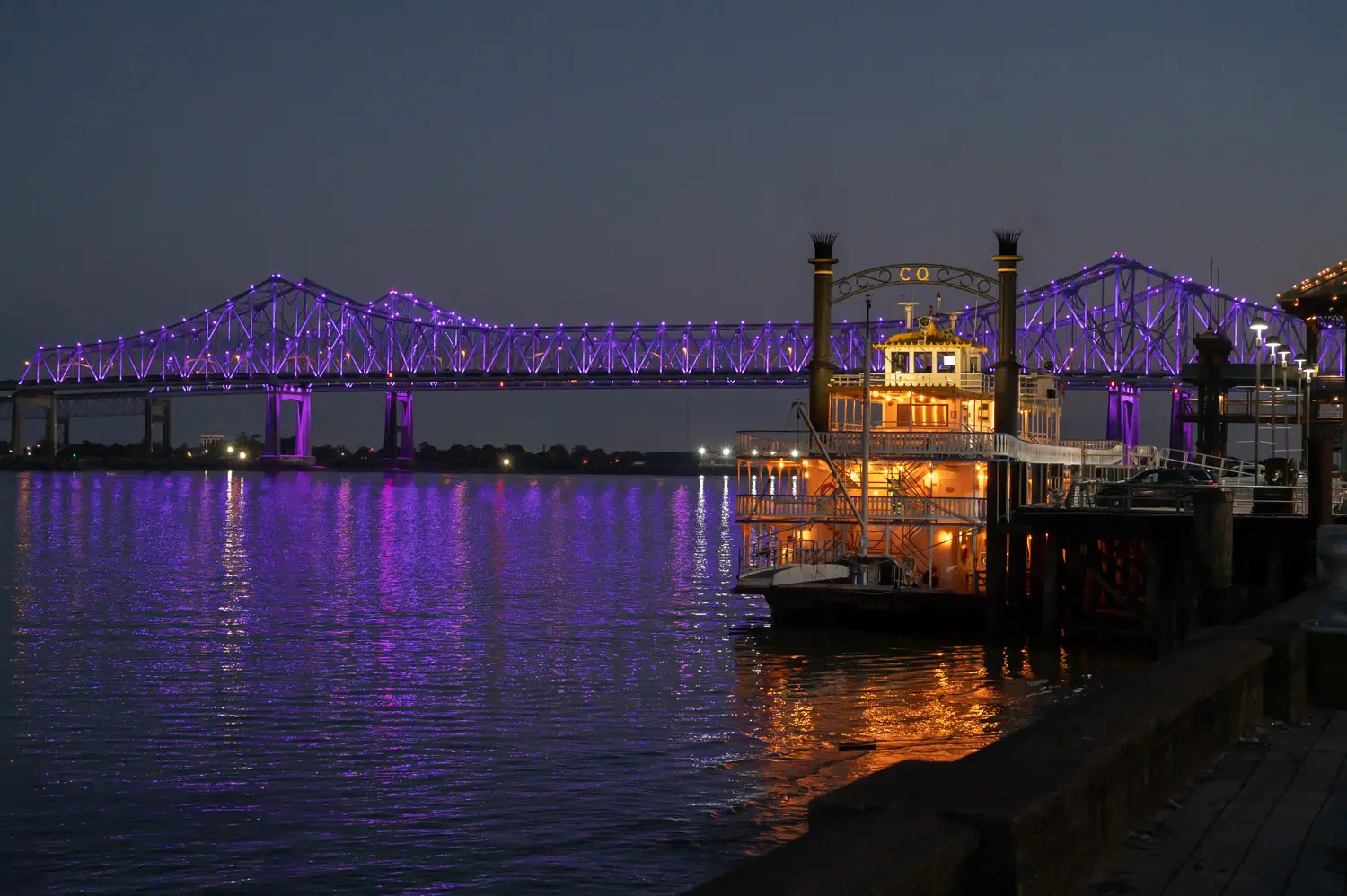 Riverboat at Night